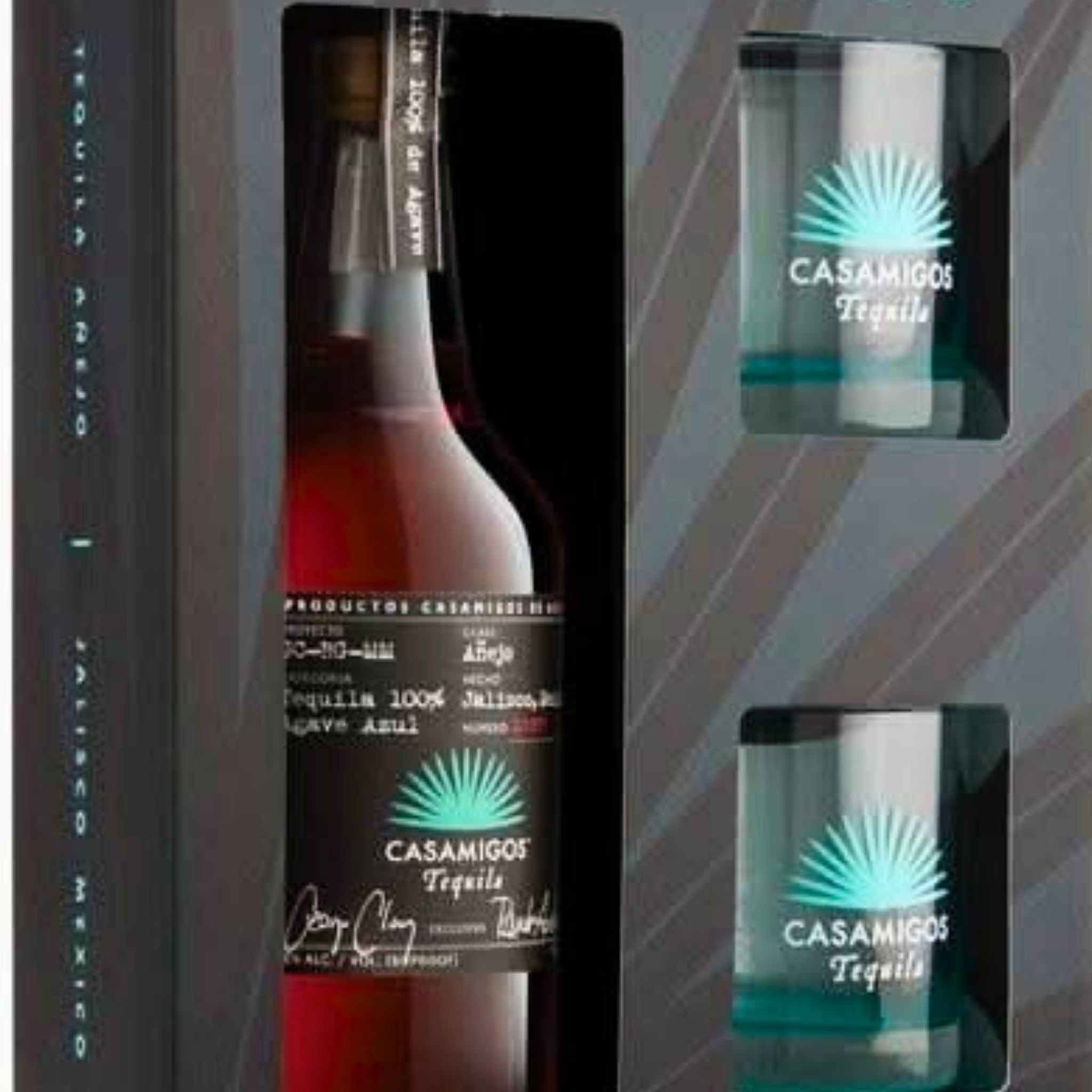 Casmigos Anejo with Glasses - Gift Set