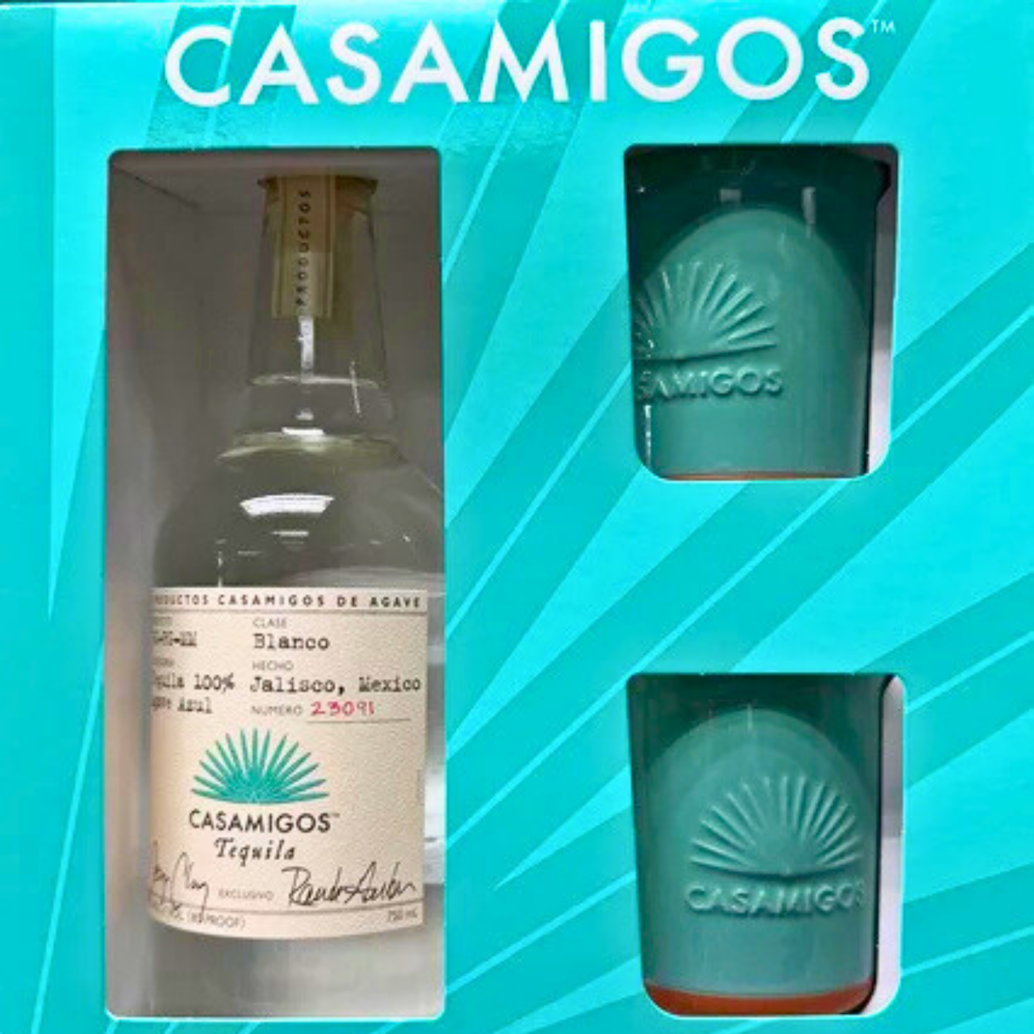 Casmigos Blanco with Glasses - Gift Set
