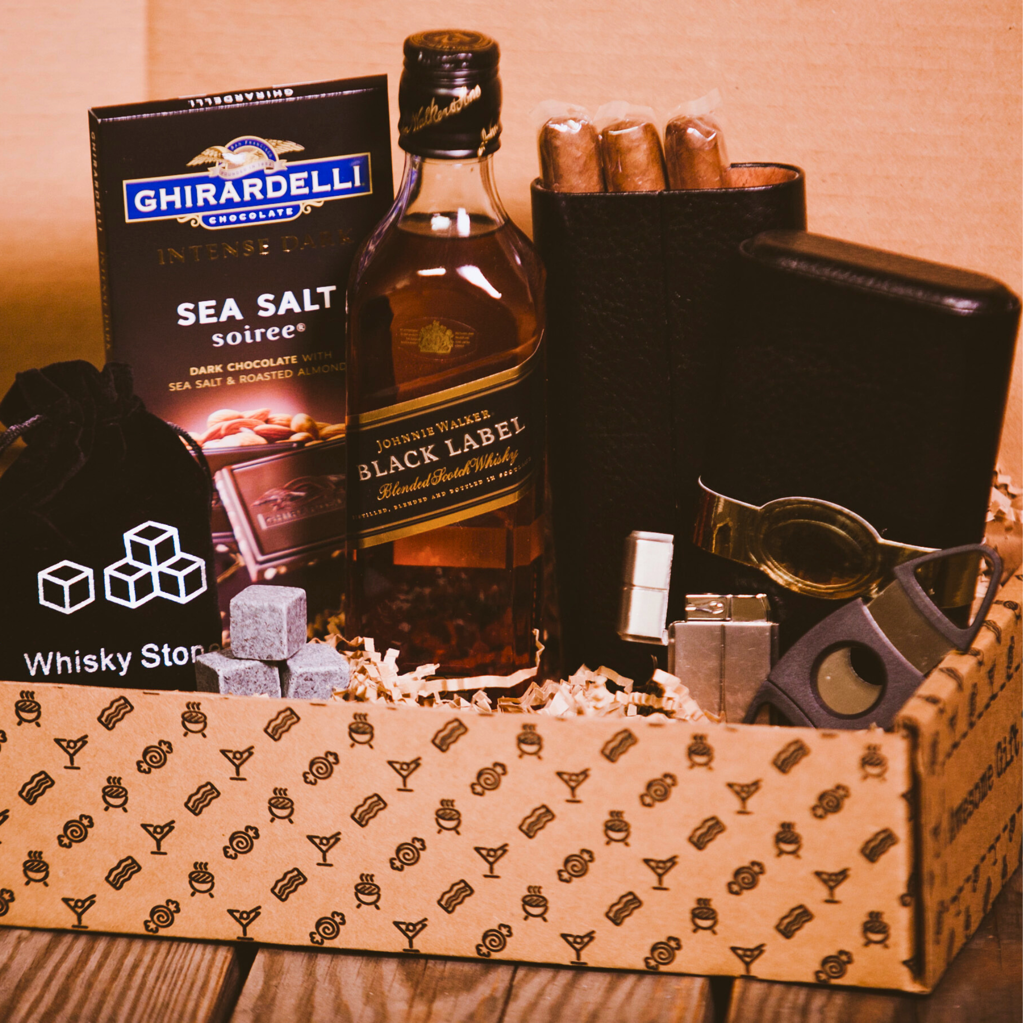 Executive BroBox Johnnie Walker Gift Set | The BroBasket Executive BroBox Johnnie Walker Gift Set | The BroBasket