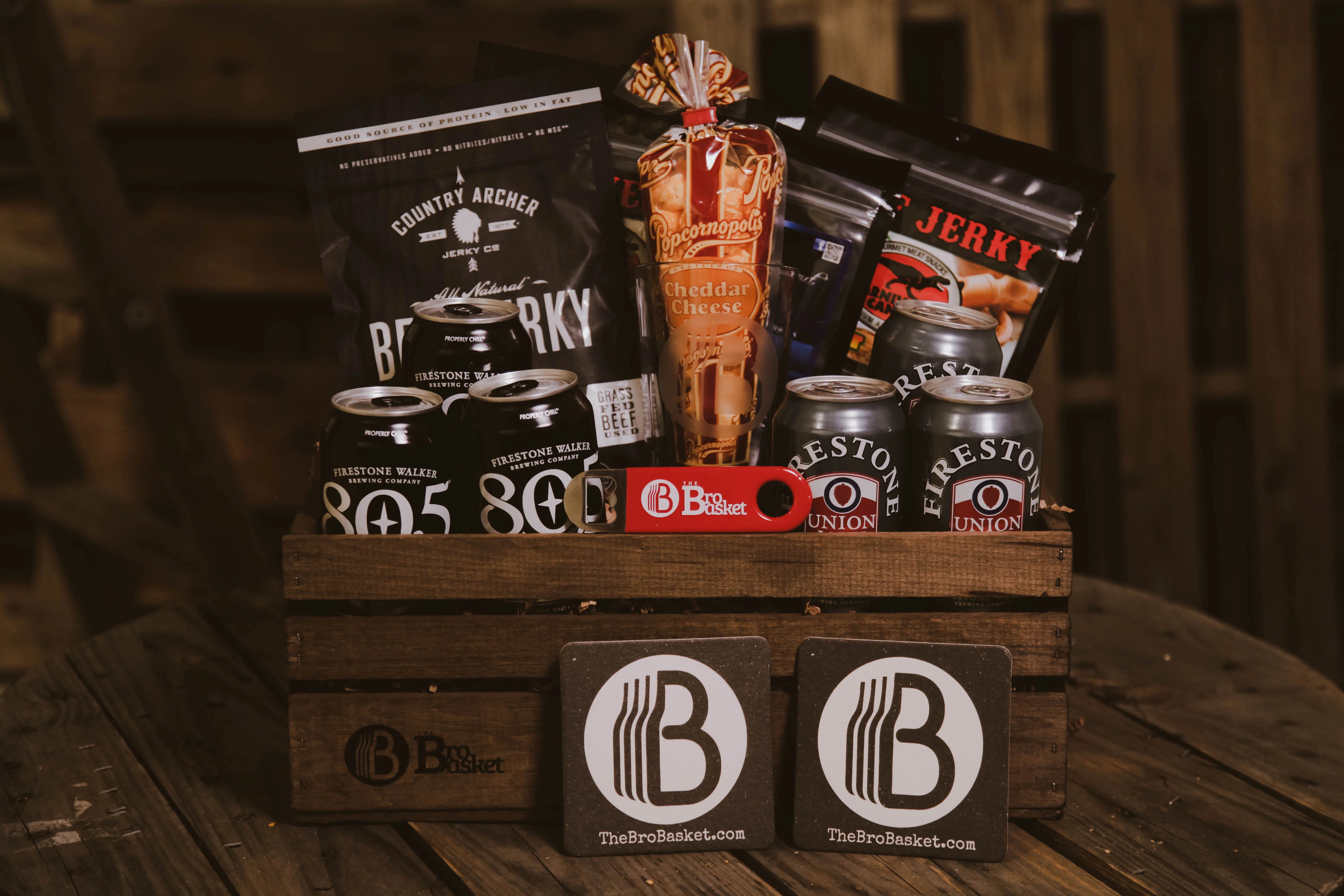 Beer & Beef Jerky Gift Basket