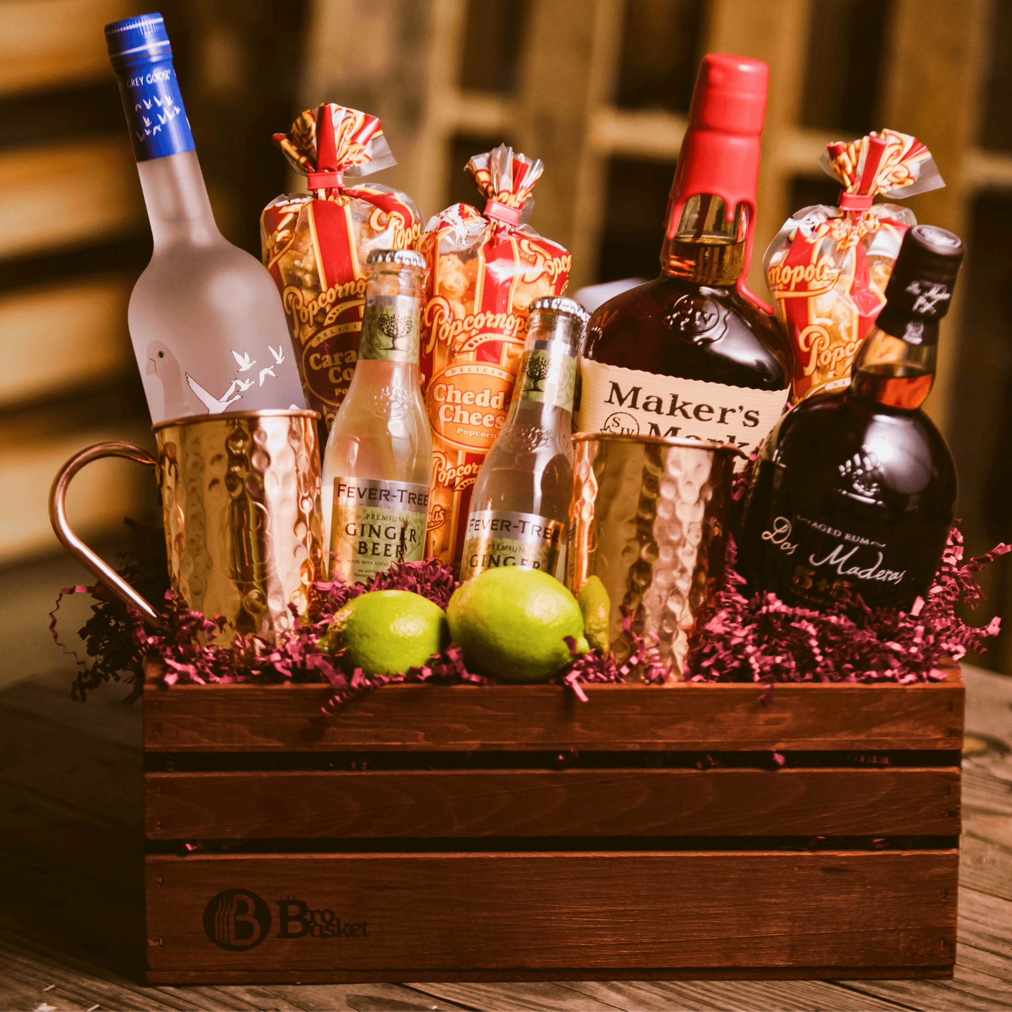 The Mighty Mule Grey Goose and More Gift The BroBasket