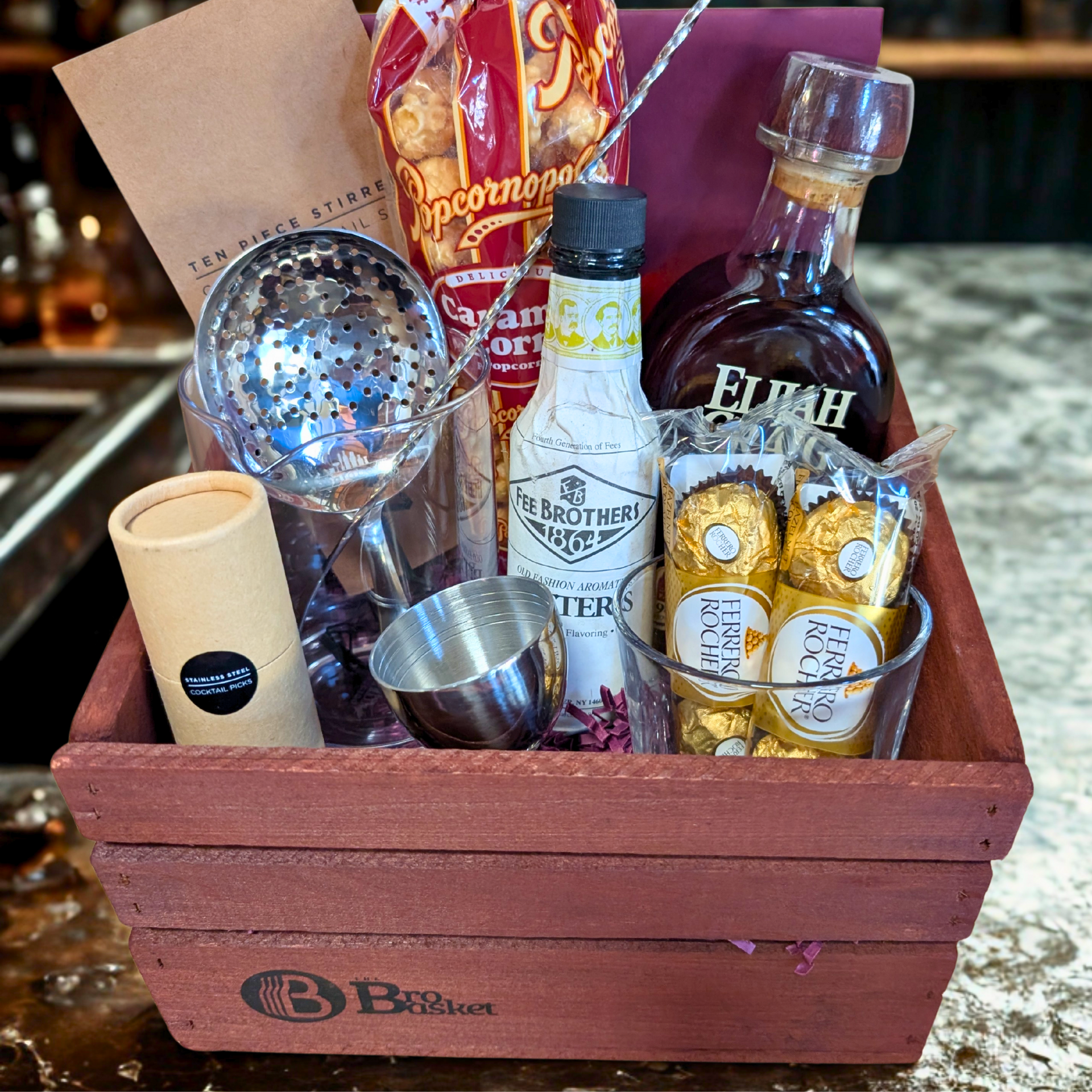 Old-Fashioned Cocktail Gift Basket | Classic Whiskey Cocktail Gift