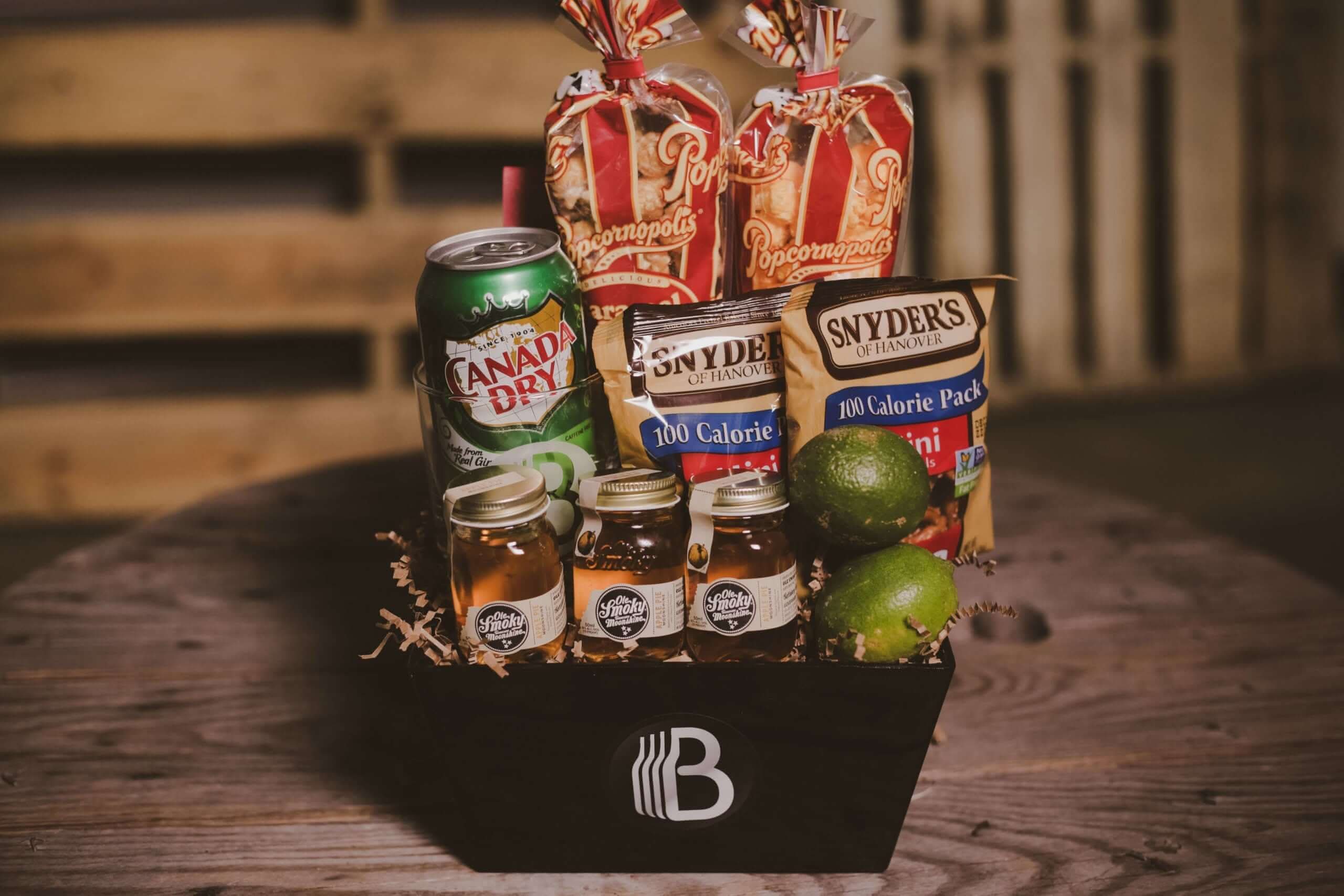 pothead gift basket The Ole Smoky Apple Ginger Moonshine Gift