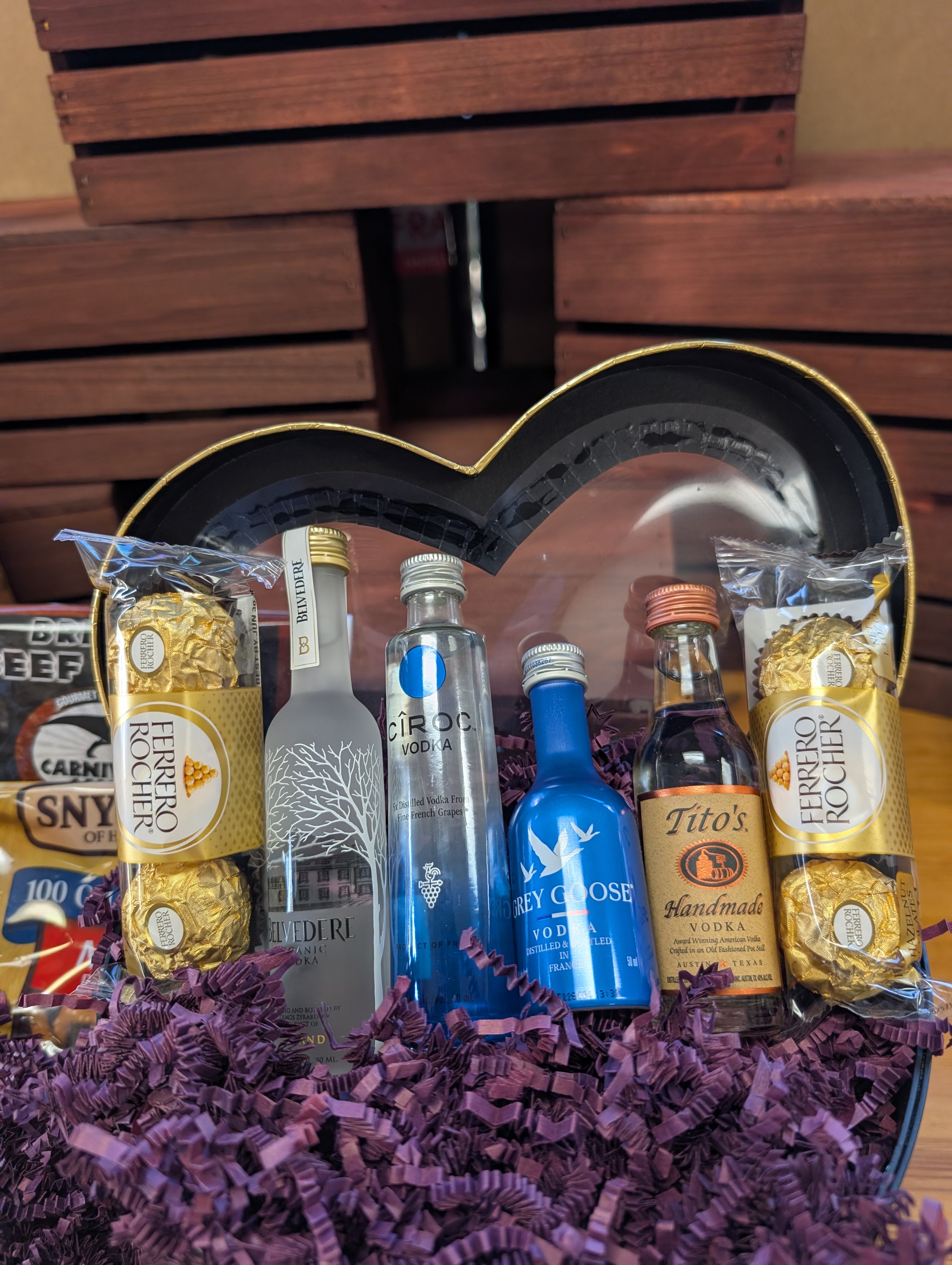 Black Vodka Heart - Valentine's Day Gift