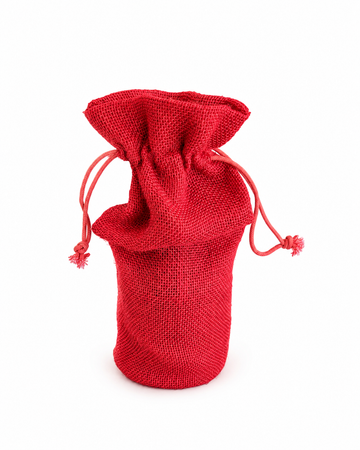 Red Woven Bottle Bag