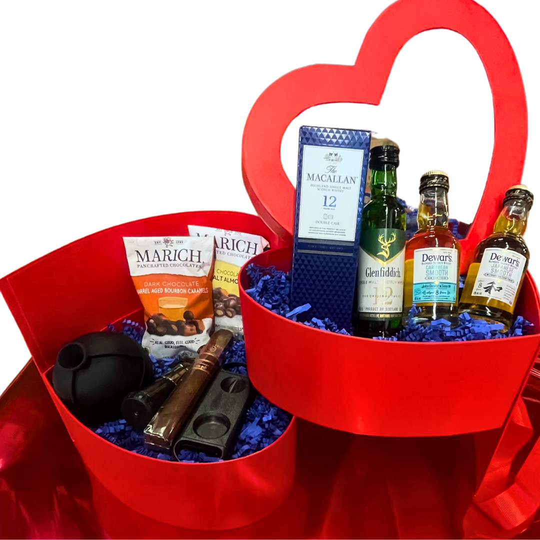 Scotch Heart - Valentine's Day Gift Basket for Men