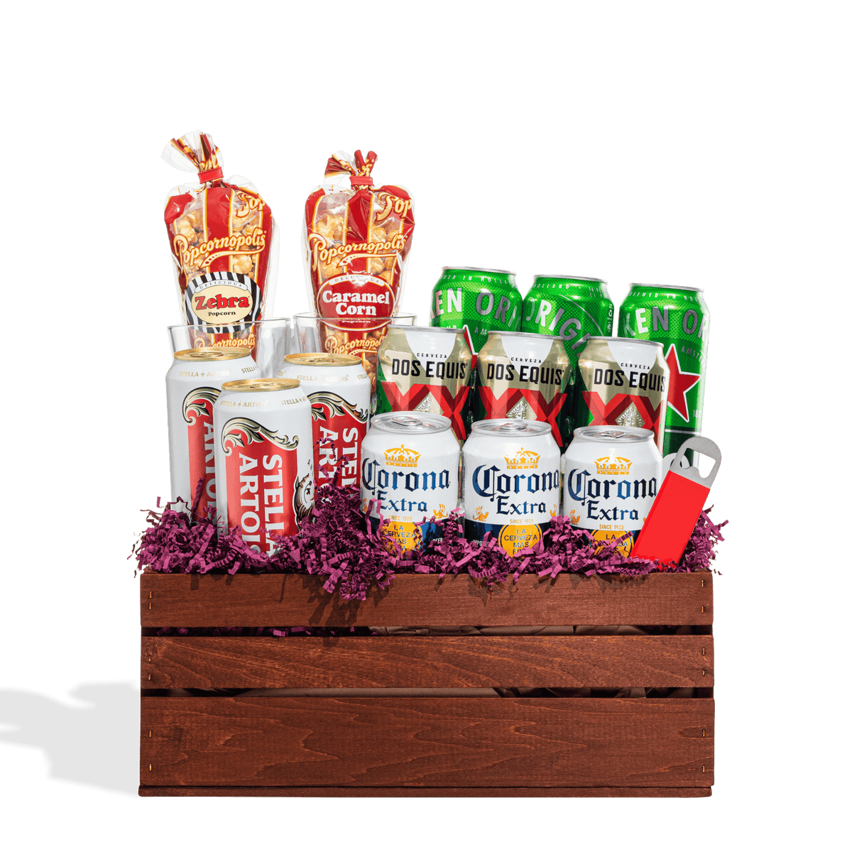 Imported Beer Gift | Corona Dos Equis y Mas | The BroBasket