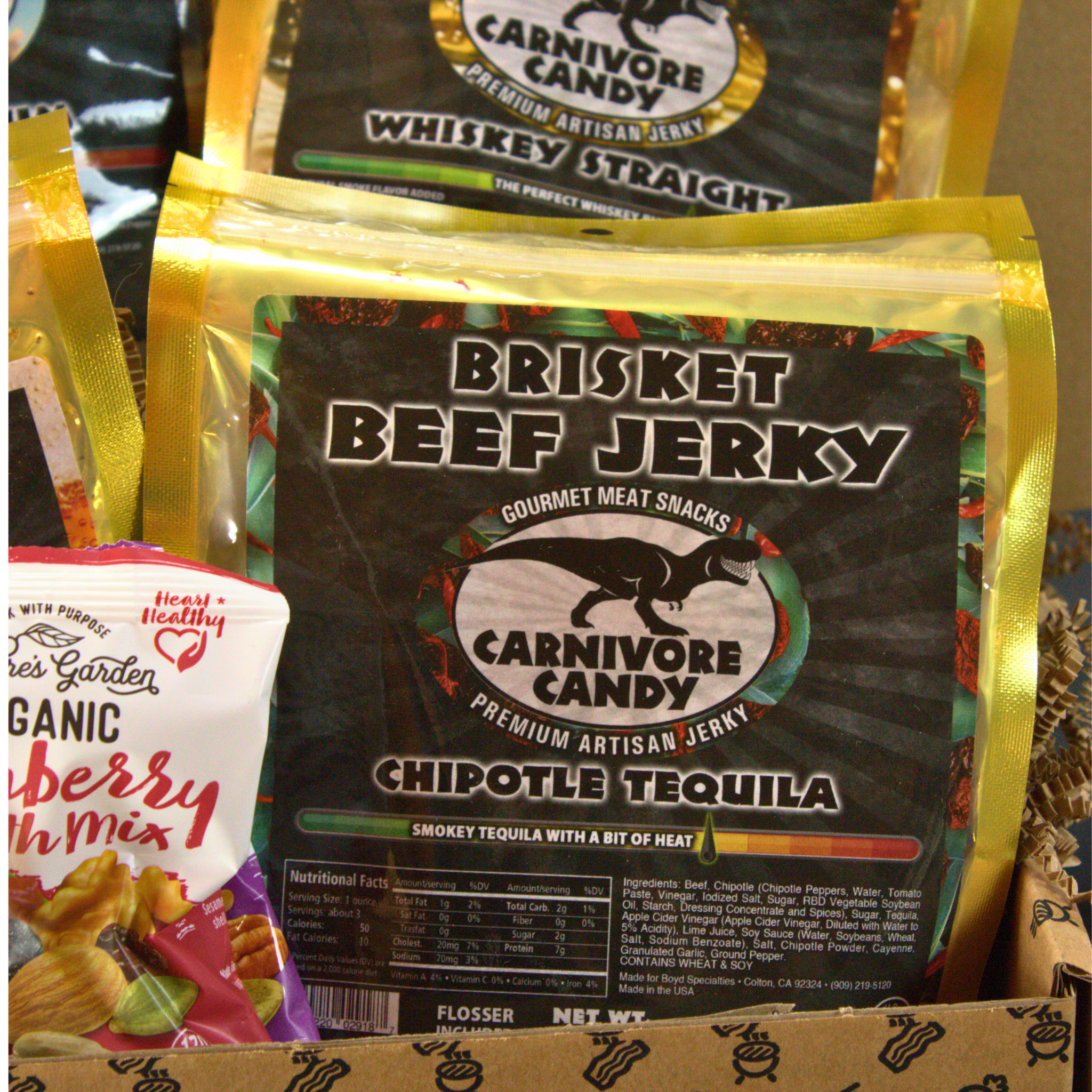 Beef Jerky Sampler Gift for Men - Boozy Jerky BroBox