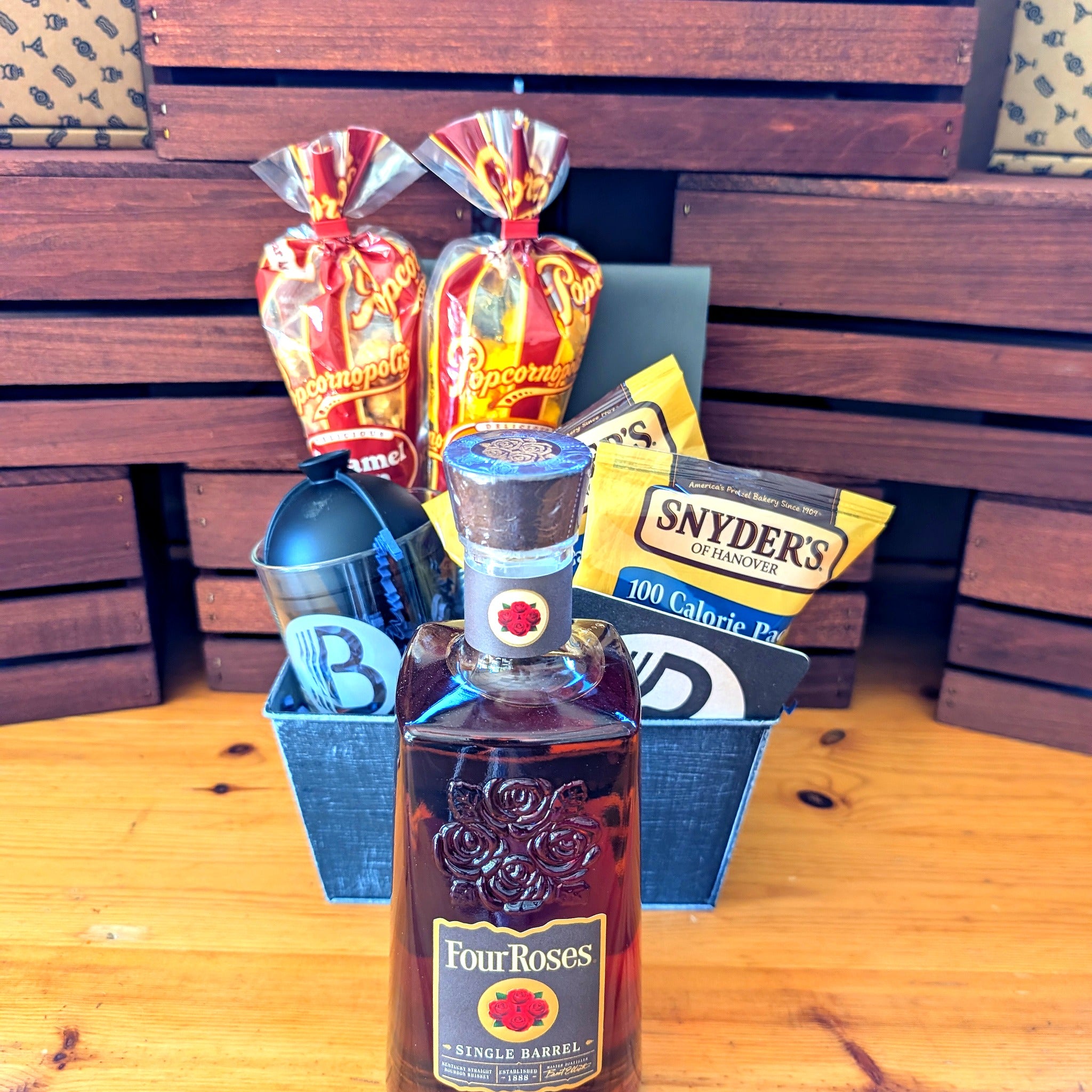Four Roses Single Barrel Bourbon Whiskey Gift Box | The BroBasket