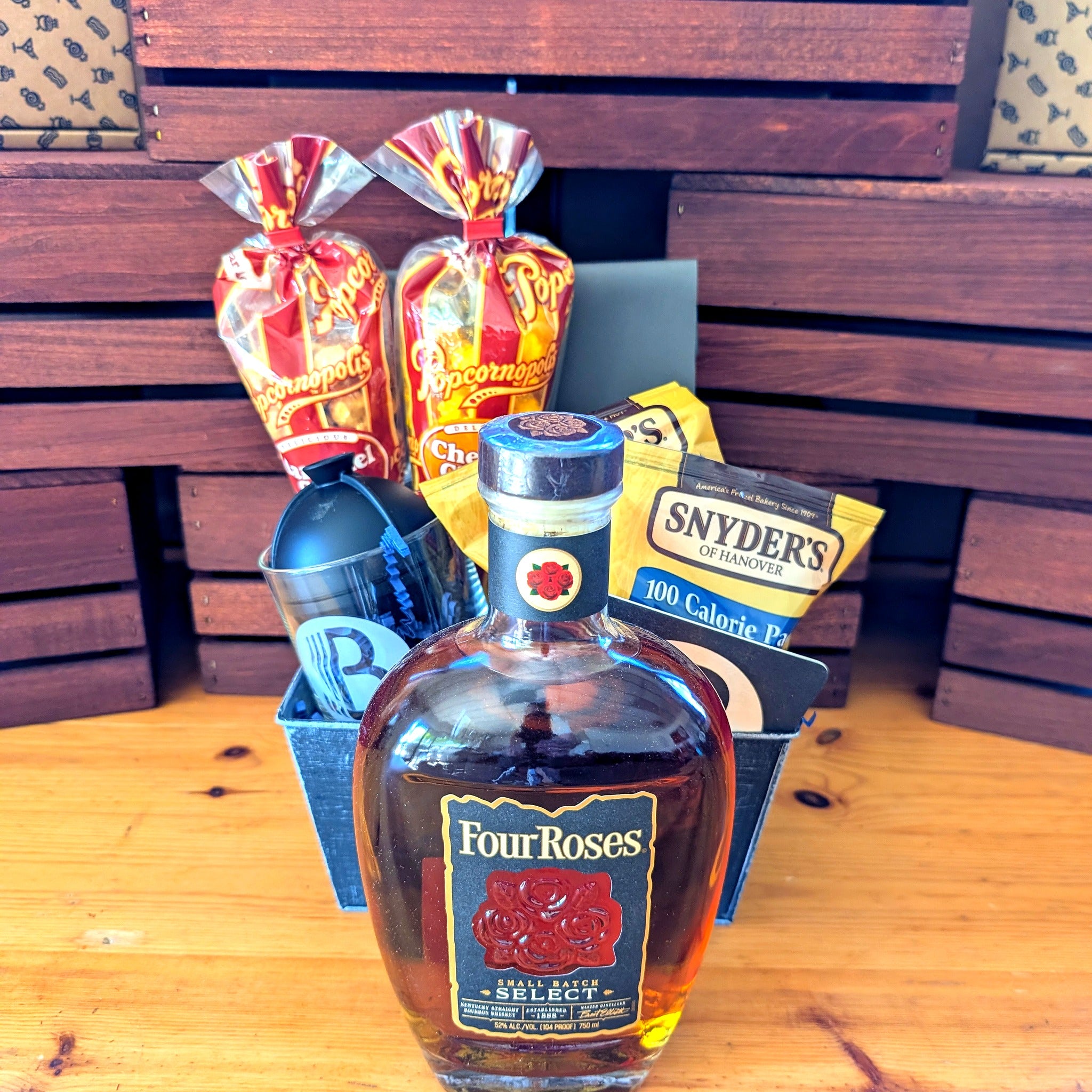 Four Roses Small Batch Select Bourbon Whiskey Gift Set for Him | The BroBasket