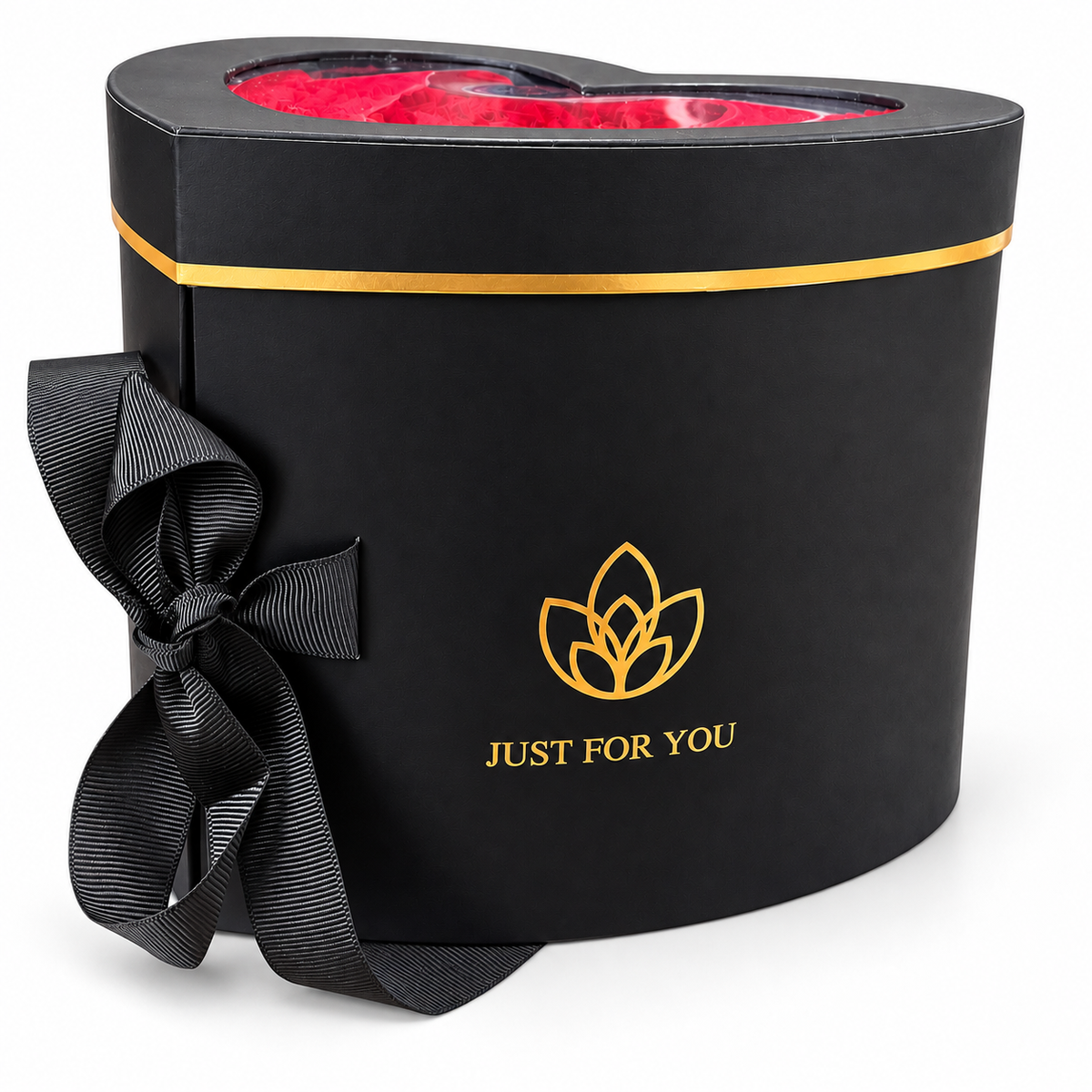 Black Heart Gift Box - The BroBasket