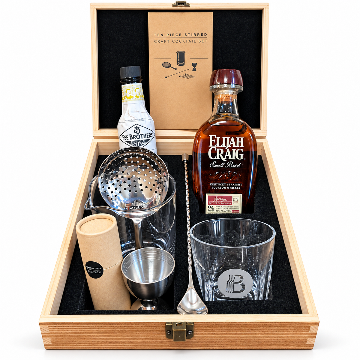 Old-Fashioned Cocktail Box Gift Set - The BroBasket