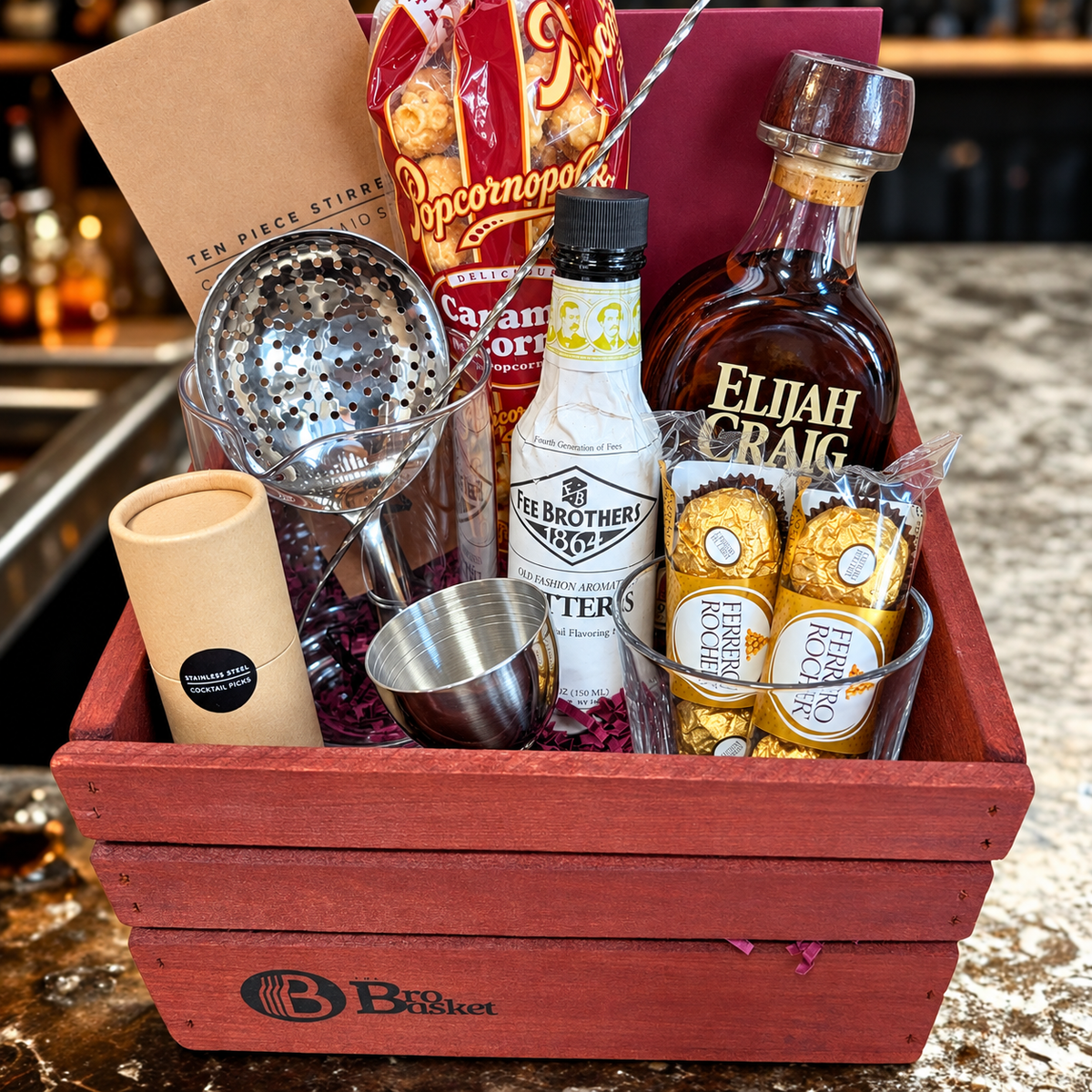 Old-Fashioned Cocktail Gift Basket - The BroBasket