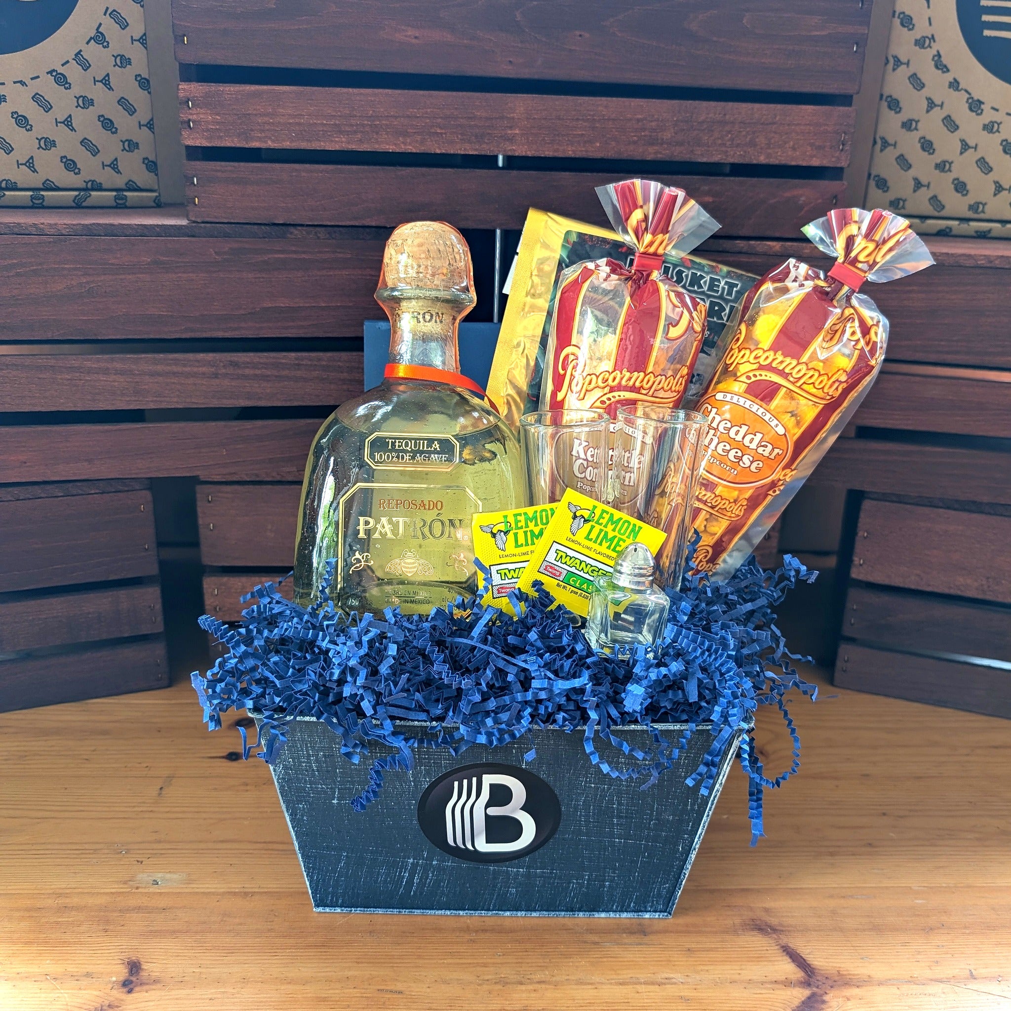 Patron Silver Tequila Gift Basket for Him | The BroBasket