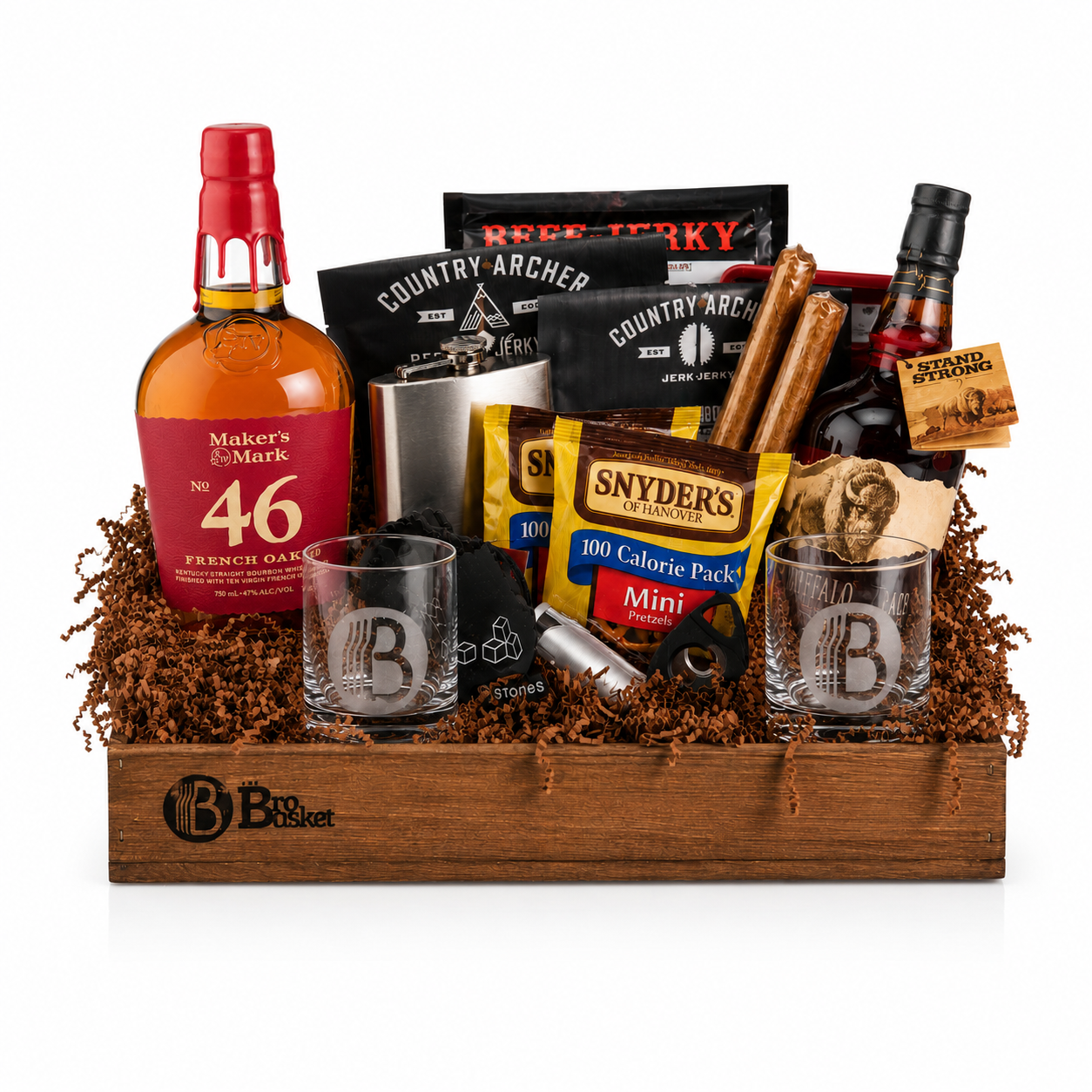 The Pride Of Kentucky Bourbon Gift Basket for Men