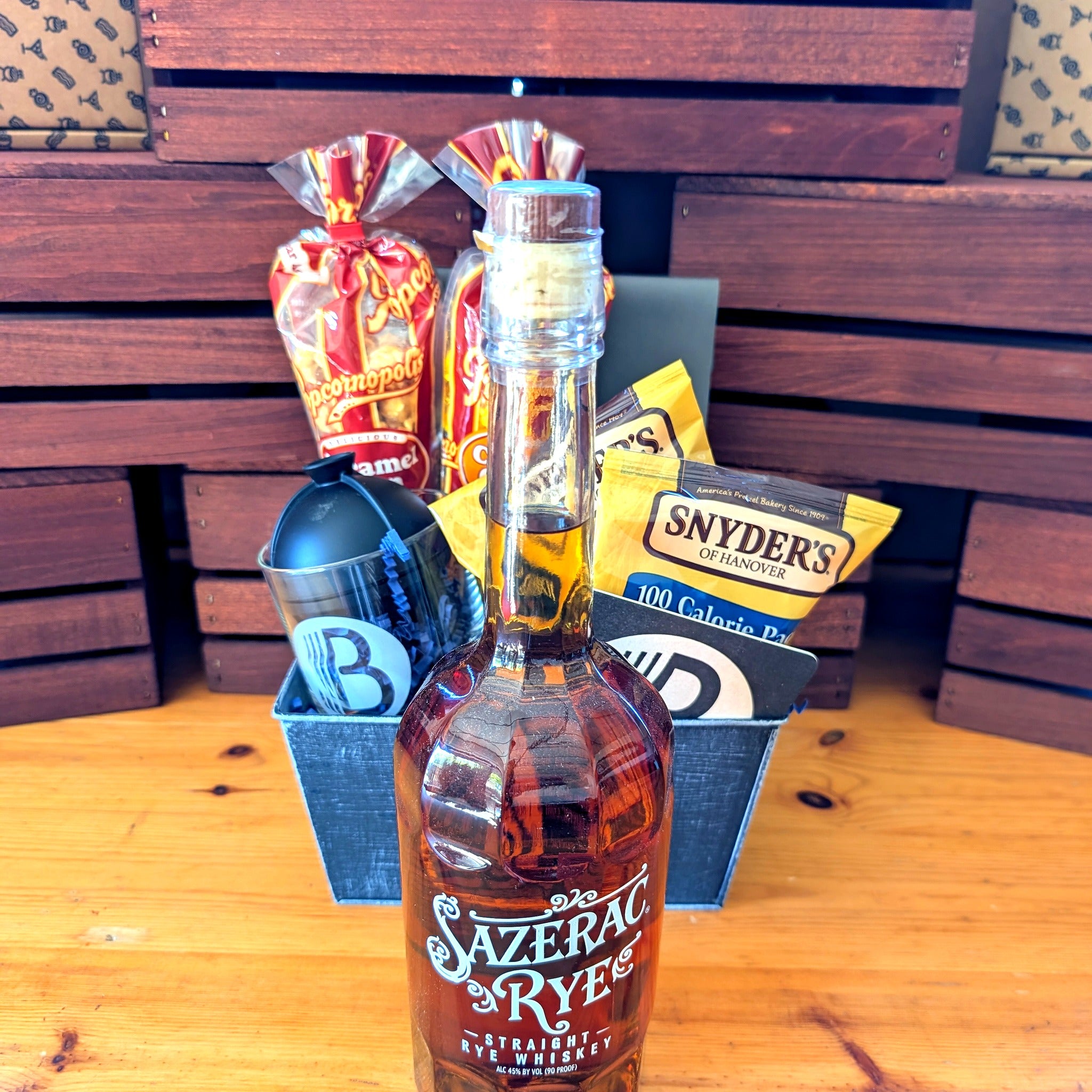 Sazerac Rye Straight Rye Whiskey 6 yr Whiskey Gift Set | The BroBasket