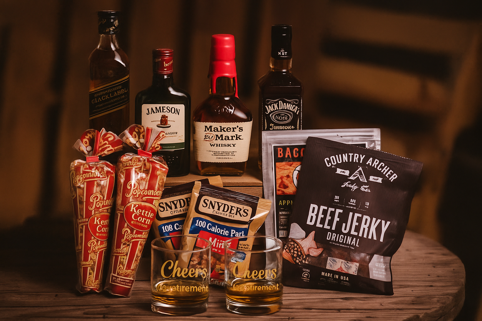 The Whiskey Lover Retirement Gift Basket