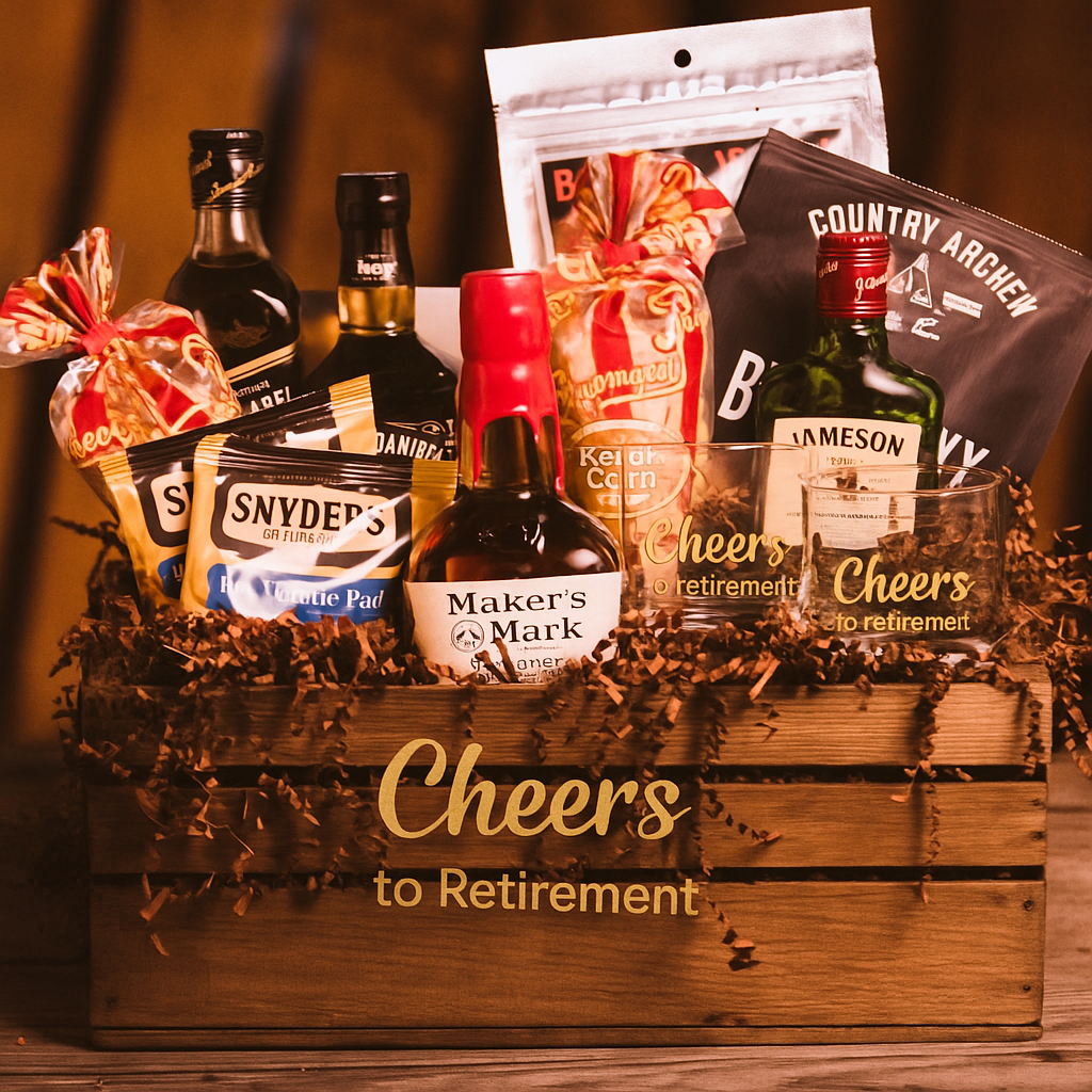 The Whiskey Lover Retirement Gift Basket