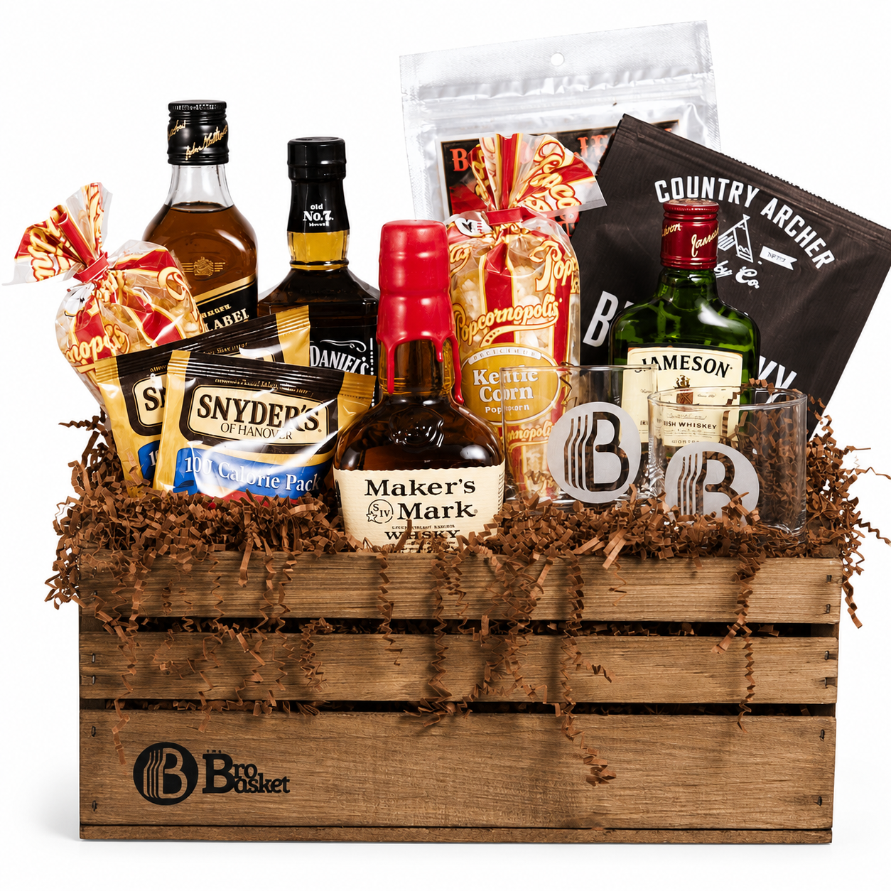 The Whiskey Lover Gift Basket