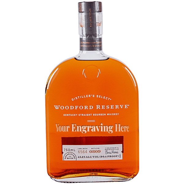 Woodford Reserve バーボンウイスキー 750ml Engraved Woodford Reserve Bourbon 750ml | The BroBasket